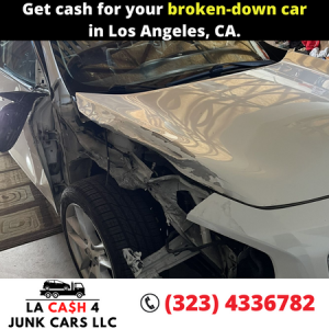 Get cash for your broken-down car in Los Angeles, CA.