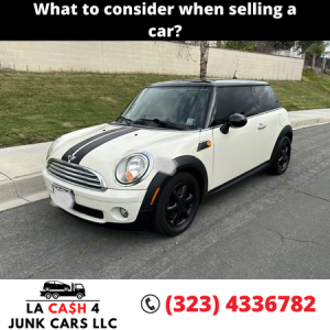 What to consider when selling a car